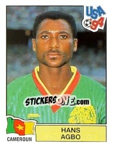 Sticker Hans Agbo - Campeonato De Futebol Mundial 1994 n. 132 - Panini