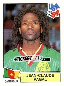 Sticker Jean-Claude Pagal - Campeonato De Futebol Mundial 1994 - Panini