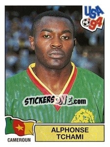 Sticker Alphonse Tchami - Campeonato De Futebol Mundial 1994 - Panini