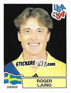 Sticker Roger Ljung - Campeonato De Futebol Mundial 1994 - Panini