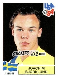 Sticker Joachim Björklund - Campeonato De Futebol Mundial 1994 - Panini