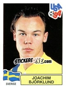 Figurina Joachim Björklund - Campeonato De Futebol Mundial 1994 - Panini