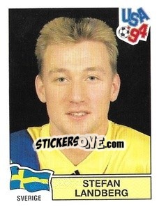 Figurina Stefan Landberg - Campeonato De Futebol Mundial 1994 - Panini