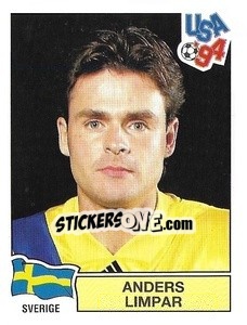 Sticker Andres Limpar - Campeonato De Futebol Mundial 1994 - Panini