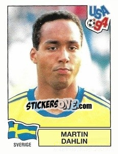 Sticker Martin Dahlin - Campeonato De Futebol Mundial 1994 - Panini