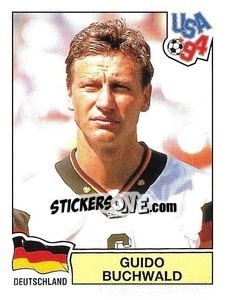 Figurina Guido Buchwald - Campeonato De Futebol Mundial 1994 - Panini