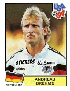 Sticker Andreas Brehme - Campeonato De Futebol Mundial 1994 - Panini