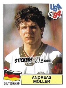 Sticker Andreas Möller - Campeonato De Futebol Mundial 1994 - Panini