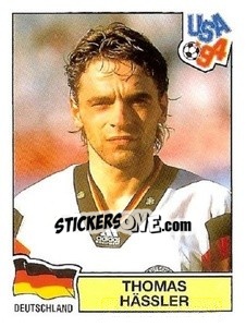 Sticker Thomas Hässler - Campeonato De Futebol Mundial 1994 - Panini