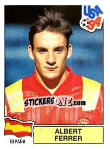 Sticker Albert Ferrer - Campeonato De Futebol Mundial 1994 n. 188 - Panini