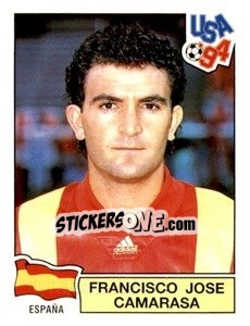Sticker Francisco Jose Camarasa - Campeonato De Futebol Mundial 1994 - Panini