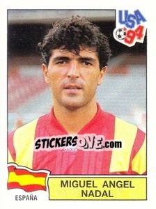 Figurina Miguel Angel Nadal - Campeonato De Futebol Mundial 1994 - Panini