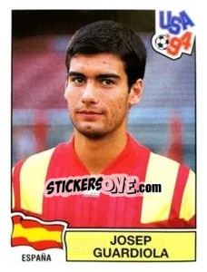Sticker Josep Guardiola - Campeonato De Futebol Mundial 1994 n. 195 - Panini