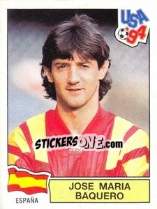 Figurina Jose Maria Baquero - Campeonato De Futebol Mundial 1994 n. 196 - Panini