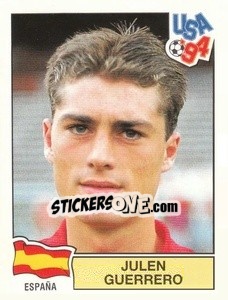 Sticker Julen Guerrero - Campeonato De Futebol Mundial 1994 n. 198 - Panini