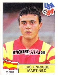 Sticker Luis Enrique Martinez - Campeonato De Futebol Mundial 1994 n. 201 - Panini