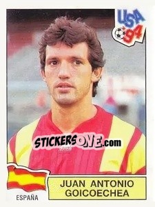 Sticker Juan Antonio Goicoechea - Campeonato De Futebol Mundial 1994 - Panini