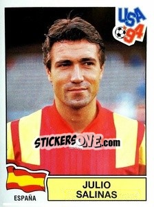 Sticker Julio Salinas - Campeonato De Futebol Mundial 1994 n. 203 - Panini