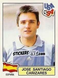 Sticker Jose Santiago Cañizares - Campeonato De Futebol Mundial 1994 - Panini