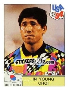 Sticker In Young Choi - Campeonato De Futebol Mundial 1994 - Panini