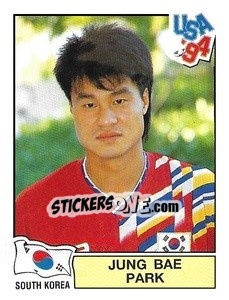 Cromo Jung Bae Park - Campeonato De Futebol Mundial 1994 - Panini