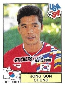 Sticker Jong Son Chung - Campeonato De Futebol Mundial 1994 n. 208 - Panini