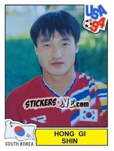 Figurina Hong Gi Shin - Campeonato De Futebol Mundial 1994 - Panini