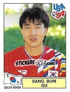 Cromo Sang Bum Gu - Campeonato De Futebol Mundial 1994 - Panini