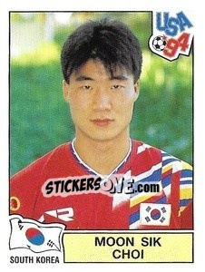Figurina Moon Sik Choi - Campeonato De Futebol Mundial 1994 - Panini