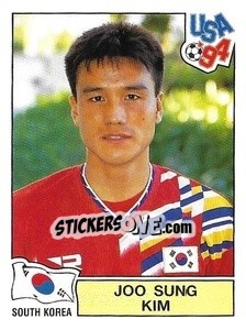 Figurina Joo Sung Kim - Campeonato De Futebol Mundial 1994 n. 218 - Panini