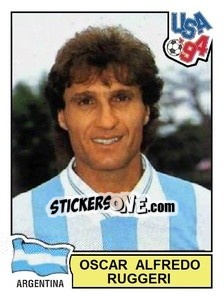Sticker Oscar Alfredo Ruggeri - Campeonato De Futebol Mundial 1994 - Panini