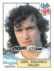 Sticker Abel Eduardo Balbo - Campeonato De Futebol Mundial 1994 - Panini
