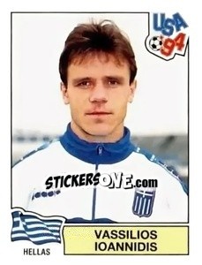 Sticker Vassilios Ioannidis - Campeonato De Futebol Mundial 1994 n. 267 - Panini