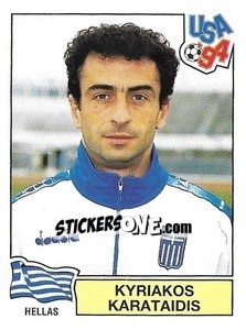 Figurina Kyriakos Karataidis - Campeonato De Futebol Mundial 1994 - Panini