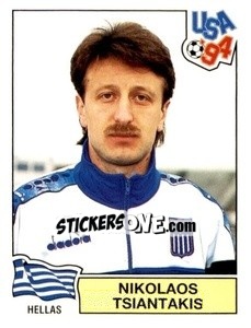 Figurina Nikolaos Tsiantakis - Campeonato De Futebol Mundial 1994 - Panini