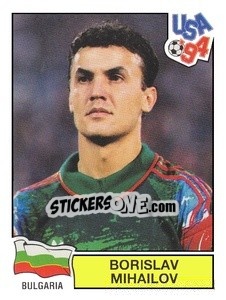 Sticker Borislav Mihailov - Campeonato De Futebol Mundial 1994 n. 283 - Panini