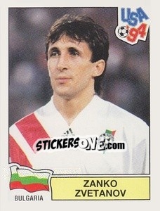 Sticker Zanko Zvetanov - Campeonato De Futebol Mundial 1994 - Panini