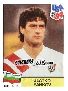 Sticker Zlatko Yankov - Campeonato De Futebol Mundial 1994 - Panini