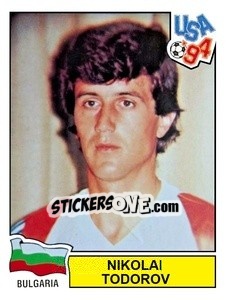 Sticker Nikolai Todorov - Campeonato De Futebol Mundial 1994 - Panini