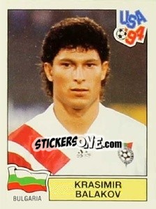 Sticker Krasimir Balakov - Campeonato De Futebol Mundial 1994 n. 292 - Panini