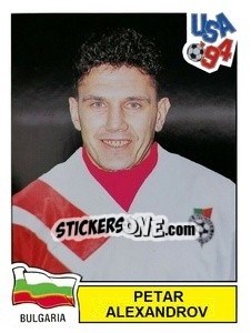 Sticker Petar Alexandrov - Campeonato De Futebol Mundial 1994 - Panini