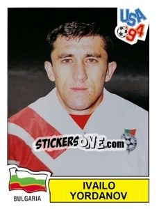 Sticker Ivailo Yordanov - Campeonato De Futebol Mundial 1994 n. 300 - Panini