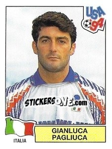 Sticker Gianluca Pagliuca - Campeonato De Futebol Mundial 1994 n. 302 - Panini