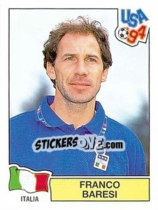 Sticker Franco Baresi - Campeonato De Futebol Mundial 1994 - Panini