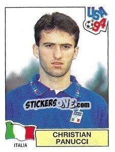 Sticker Christian Panucci - Campeonato De Futebol Mundial 1994 n. 308 - Panini