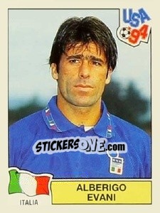 Sticker Alberigo Evani - Campeonato De Futebol Mundial 1994 n. 313 - Panini
