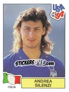 Figurina Andrea Silenzi - Campeonato De Futebol Mundial 1994 - Panini