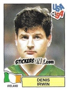 Sticker Denis Irwin - Campeonato De Futebol Mundial 1994 - Panini