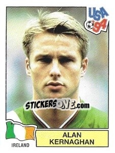 Sticker Alan Kernaghan - Campeonato De Futebol Mundial 1994 n. 324 - Panini