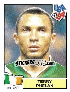 Sticker Terry Phelan - Campeonato De Futebol Mundial 1994 n. 326 - Panini